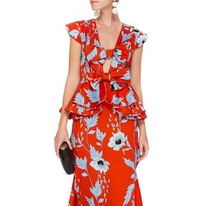 SOLD Johanna Ortiz Kalahari BowFront Peplum Dress